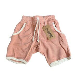 NWT Childhoods French Terry Desert Sand Retro Shorts 6/7